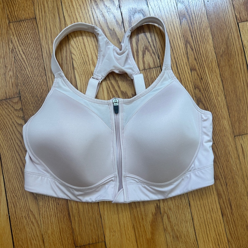 Calia Light Pink Sports Bra with Zipper